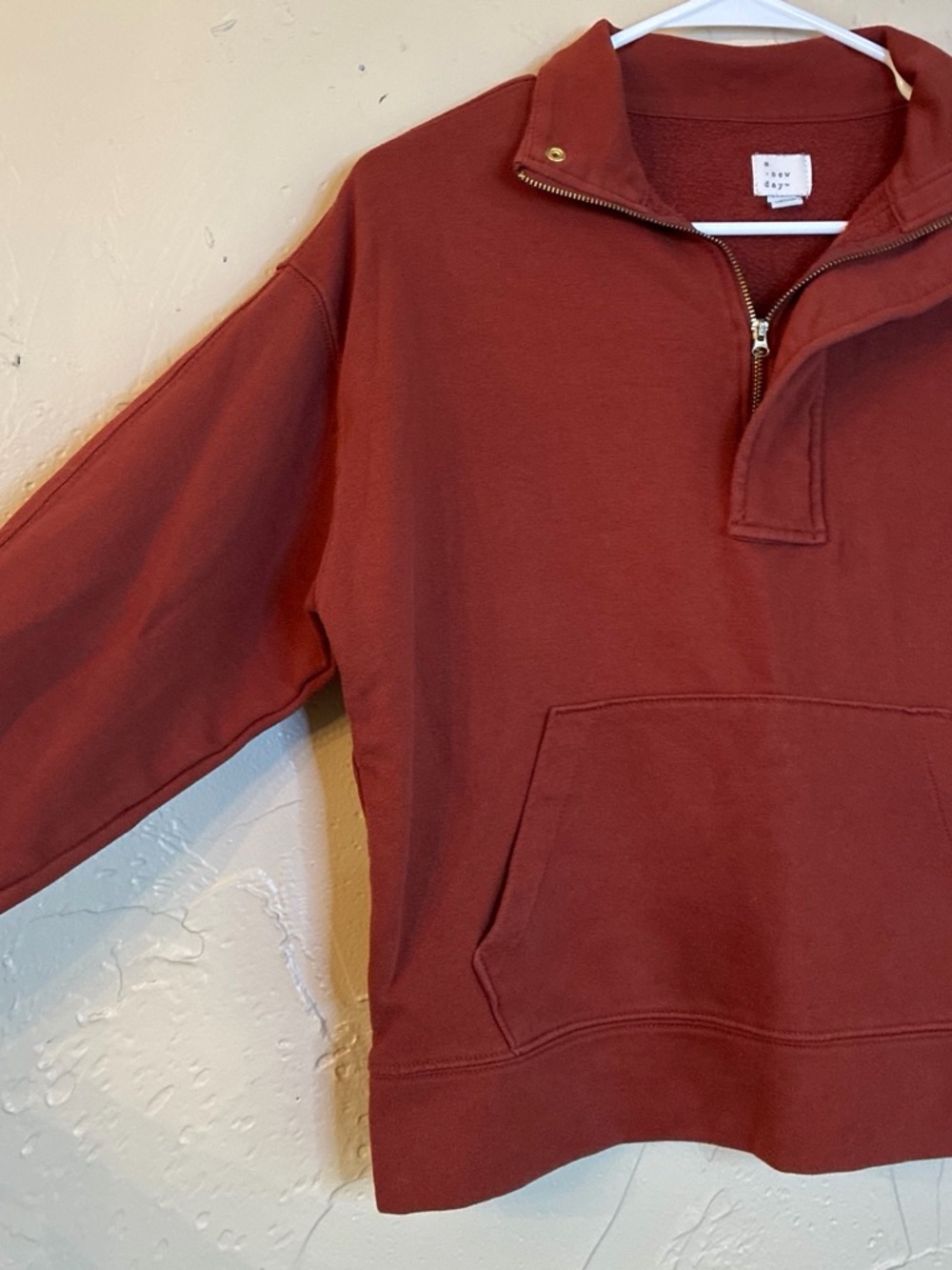 A New Day Dark Burnt Orange Fall Statement Jacket Size S Women's - Picture 3 of 7